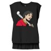 Women's Flowy Muscle Tee With Rolled Cuffs Thumbnail