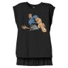 Women's Flowy Muscle Tee With Rolled Cuffs Thumbnail