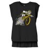 Women's Flowy Muscle Tee With Rolled Cuffs Thumbnail