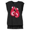 Women's Flowy Muscle Tee With Rolled Cuffs Thumbnail