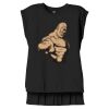 Women's Flowy Muscle Tee With Rolled Cuffs Thumbnail