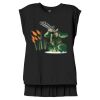 Women's Flowy Muscle Tee With Rolled Cuffs Thumbnail