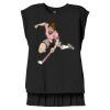Women's Flowy Muscle Tee With Rolled Cuffs Thumbnail