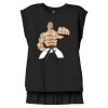 Women's Flowy Muscle Tee With Rolled Cuffs Thumbnail