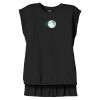 Women's Flowy Muscle Tee With Rolled Cuffs Thumbnail