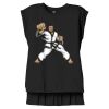 Women's Flowy Muscle Tee With Rolled Cuffs Thumbnail