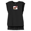 Women's Flowy Muscle Tee With Rolled Cuffs Thumbnail
