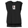 Women's Flowy Muscle Tee With Rolled Cuffs Thumbnail