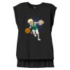 Women's Flowy Muscle Tee With Rolled Cuffs Thumbnail