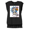 Women's Flowy Muscle Tee With Rolled Cuffs Thumbnail