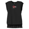 Women's Flowy Muscle Tee With Rolled Cuffs Thumbnail