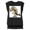 Women's Flowy Muscle Tee With Rolled Cuffs Thumbnail