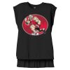 Women's Flowy Muscle Tee With Rolled Cuffs Thumbnail