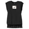 Women's Flowy Muscle Tee With Rolled Cuffs Thumbnail