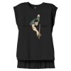 Women's Flowy Muscle Tee With Rolled Cuffs Thumbnail