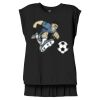 Women's Flowy Muscle Tee With Rolled Cuffs Thumbnail