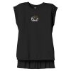Women's Flowy Muscle Tee With Rolled Cuffs Thumbnail