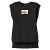 Women's Flowy Muscle Tee With Rolled Cuffs Thumbnail