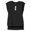 Women's Flowy Muscle Tee With Rolled Cuffs Thumbnail