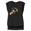 Women's Flowy Muscle Tee With Rolled Cuffs Thumbnail