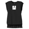 Women's Flowy Muscle Tee With Rolled Cuffs Thumbnail