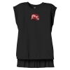 Women's Flowy Muscle Tee With Rolled Cuffs Thumbnail