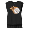 Women's Flowy Muscle Tee With Rolled Cuffs Thumbnail