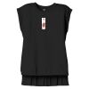 Women's Flowy Muscle Tee With Rolled Cuffs Thumbnail