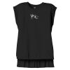 Women's Flowy Muscle Tee With Rolled Cuffs Thumbnail