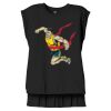 Women's Flowy Muscle Tee With Rolled Cuffs Thumbnail