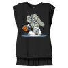 Women's Flowy Muscle Tee With Rolled Cuffs Thumbnail