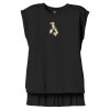 Women's Flowy Muscle Tee With Rolled Cuffs Thumbnail