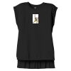 Women's Flowy Muscle Tee With Rolled Cuffs Thumbnail