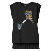 Women's Flowy Muscle Tee With Rolled Cuffs Thumbnail
