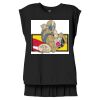 Women's Flowy Muscle Tee With Rolled Cuffs Thumbnail
