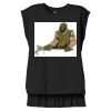 Women's Flowy Muscle Tee With Rolled Cuffs Thumbnail