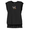 Women's Flowy Muscle Tee With Rolled Cuffs Thumbnail