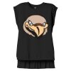 Women's Flowy Muscle Tee With Rolled Cuffs Thumbnail