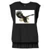 Women's Flowy Muscle Tee With Rolled Cuffs Thumbnail