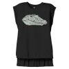 Women's Flowy Muscle Tee With Rolled Cuffs Thumbnail