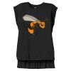 Women's Flowy Muscle Tee With Rolled Cuffs Thumbnail
