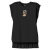 Women's Flowy Muscle Tee With Rolled Cuffs Thumbnail