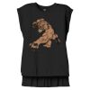 Women's Flowy Muscle Tee With Rolled Cuffs Thumbnail