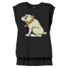 Women's Flowy Muscle Tee With Rolled Cuffs Thumbnail