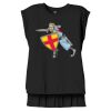 Women's Flowy Muscle Tee With Rolled Cuffs Thumbnail