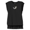 Women's Flowy Muscle Tee With Rolled Cuffs Thumbnail