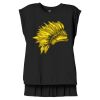Women's Flowy Muscle Tee With Rolled Cuffs Thumbnail