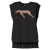 Women's Flowy Muscle Tee With Rolled Cuffs Thumbnail
