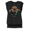Women's Flowy Muscle Tee With Rolled Cuffs Thumbnail