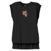 Women's Flowy Muscle Tee With Rolled Cuffs Thumbnail